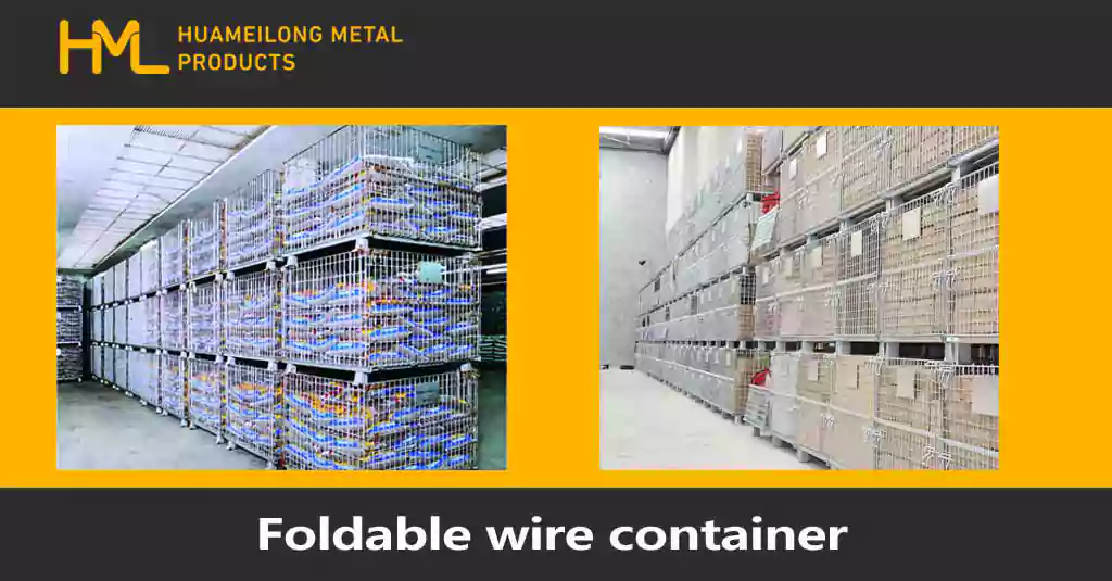 Newspaper Industry & Foldable Wire Mesh Container